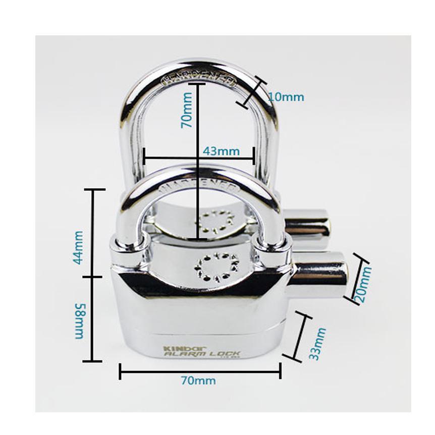 Khóa Chống Trộm, Ổ Khóa Báo Động, Loại Tốt, Ổ Khóa Báo Động Chống Trộm Kinbar Ct02, Có Còi Báo Động