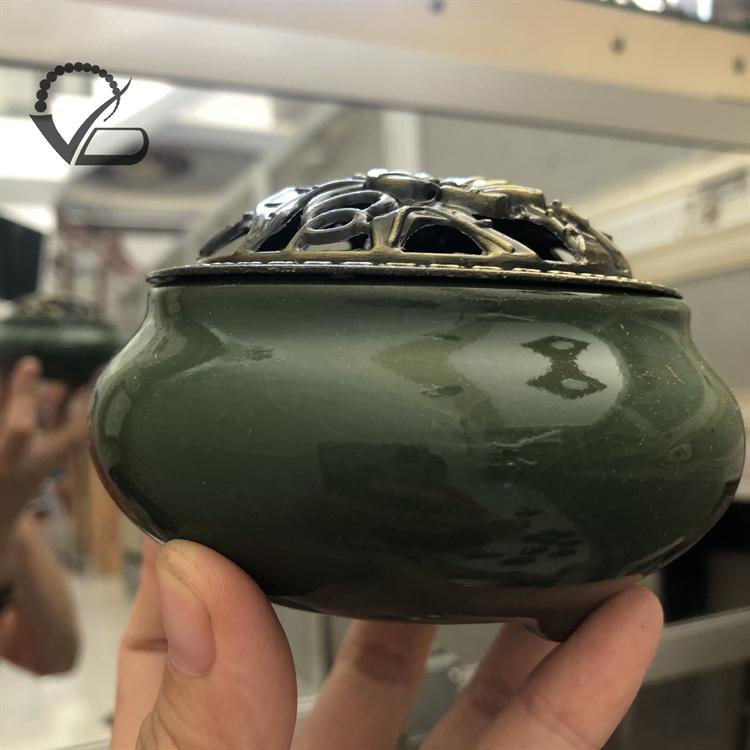 LƯ XÔNG TRẦM HƯƠNG Gốm Sứ - Lư xông Trầm Nụ nhiều mẫu CNC VĂN BÉ