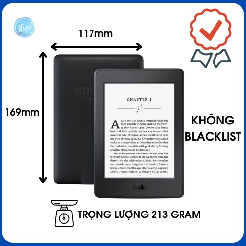 Máy đọc sách kindle paperwhite gen 3 tặng kèm cover bảo hành 6 tháng