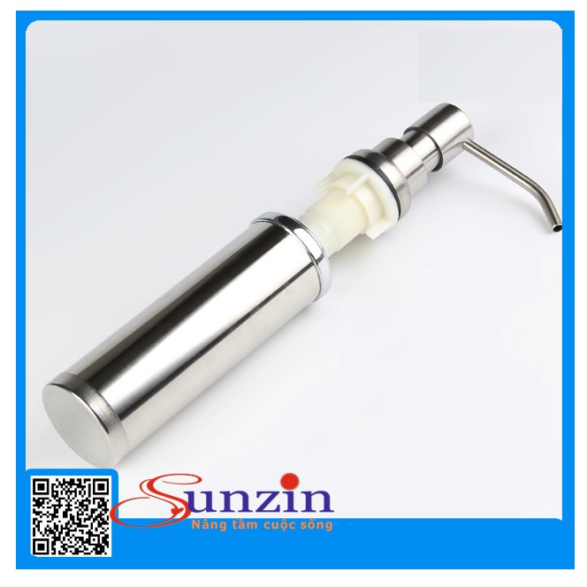 Hộp dầu rửa chén Sunzin, thân inox mờ, ruột nhựa
