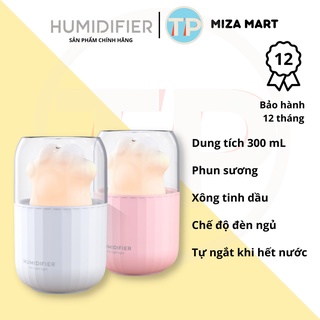 Máy phun sương mini Humidifier M206, dung tích 300ml, nhỏ gọn, đáng yêu, hình móng vuốt mèo, làm mát không khí