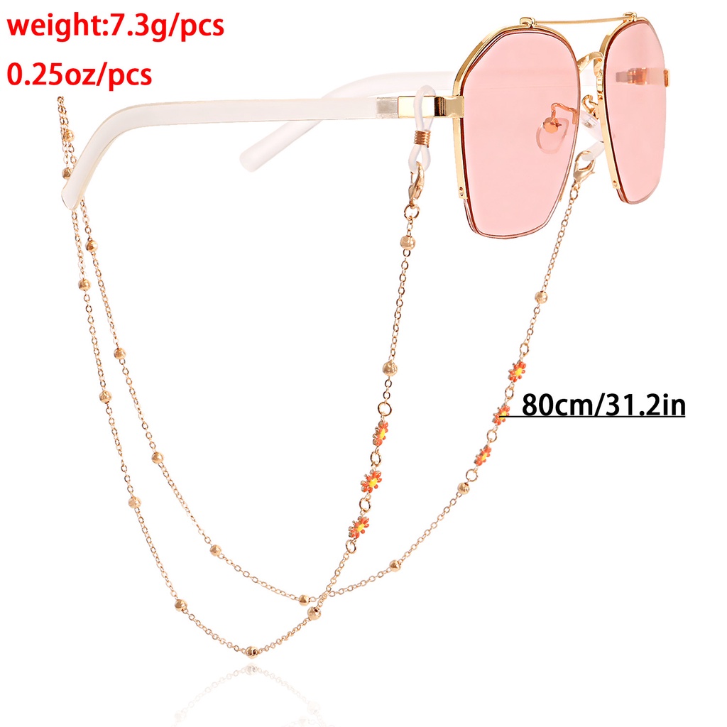 Dây Đeo Mắt Kính Hình Bông Hoa Nhiều Màu Cá Tính
