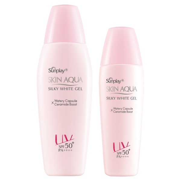 Gel Chống Nắng Dưỡng Da Trắng Mượt Sunplay Skin Aqua Silky White Gel SPF 50 PA+++ (70g)