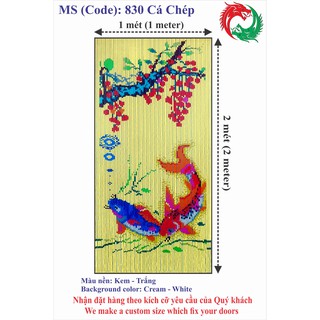 Màn hạt nhựa Công ty Hai Con Rồng (Door Curtain) Code 830 Cá Chép