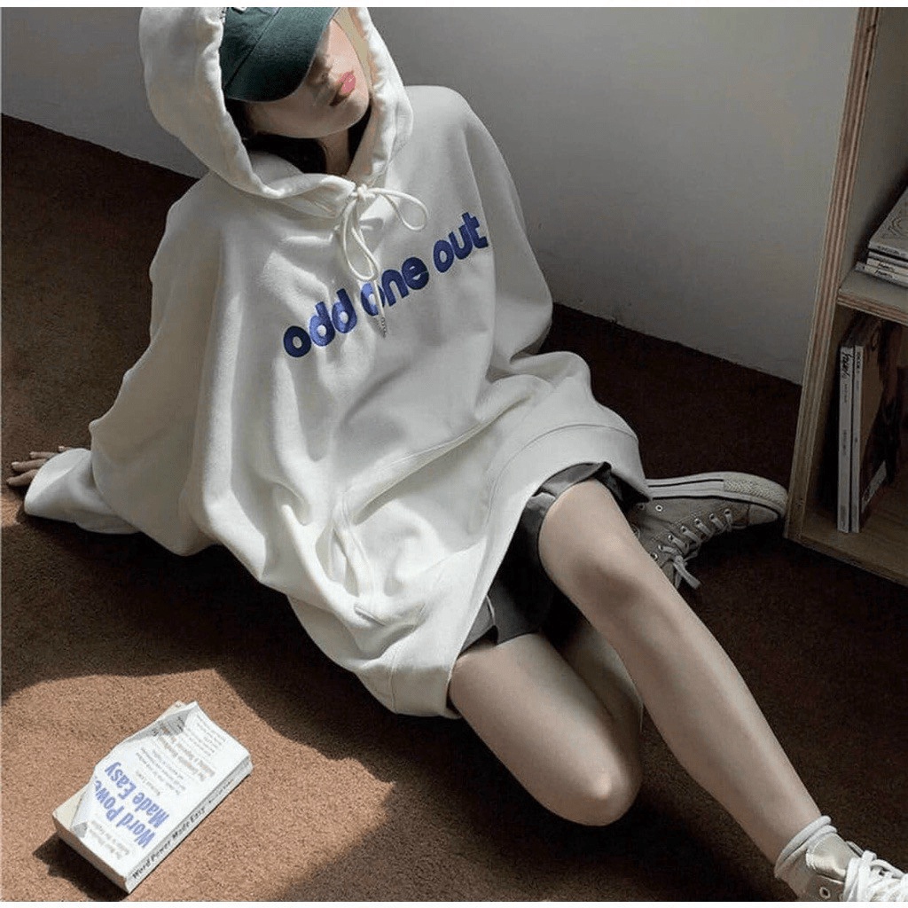 Áo Hoodies Nữ Chui Đầu Có Nón Tay Phống Logo In Sịn Sò Form Rộng Che Nắng Tốt Phù Hợp Đi Học, Đi Chơi, Du Lịch [NEW UNIS