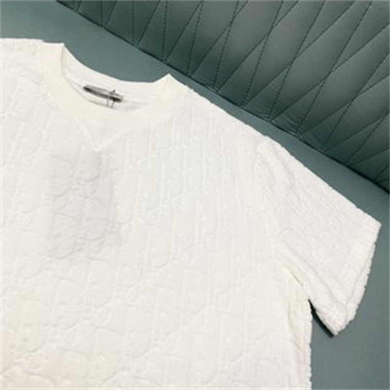 Áo Thun Tay Ngắn Cổ Tròn In Chữ DI&amp;R Bằng Cotton Thời Trang Cho Nam Và Nữ