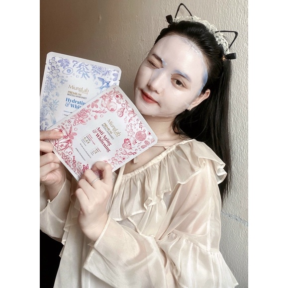 Mặt Nạ Miung Lab Chính Hãng Công Ty LÁNY BEAU Hộp 7 Miếng