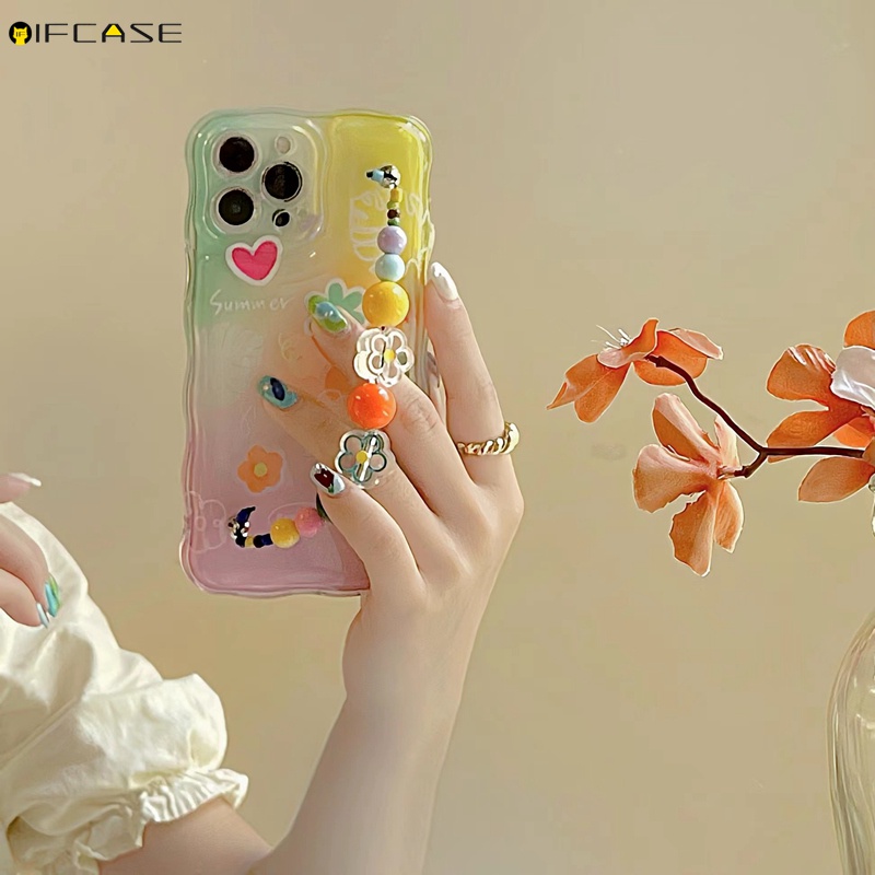 Ốp Điện Thoại Trong Suốt Chống Sốc Họa Tiết Cầu Vồng Cho iPhone 13 12 11 Pro Max XS Max XR X