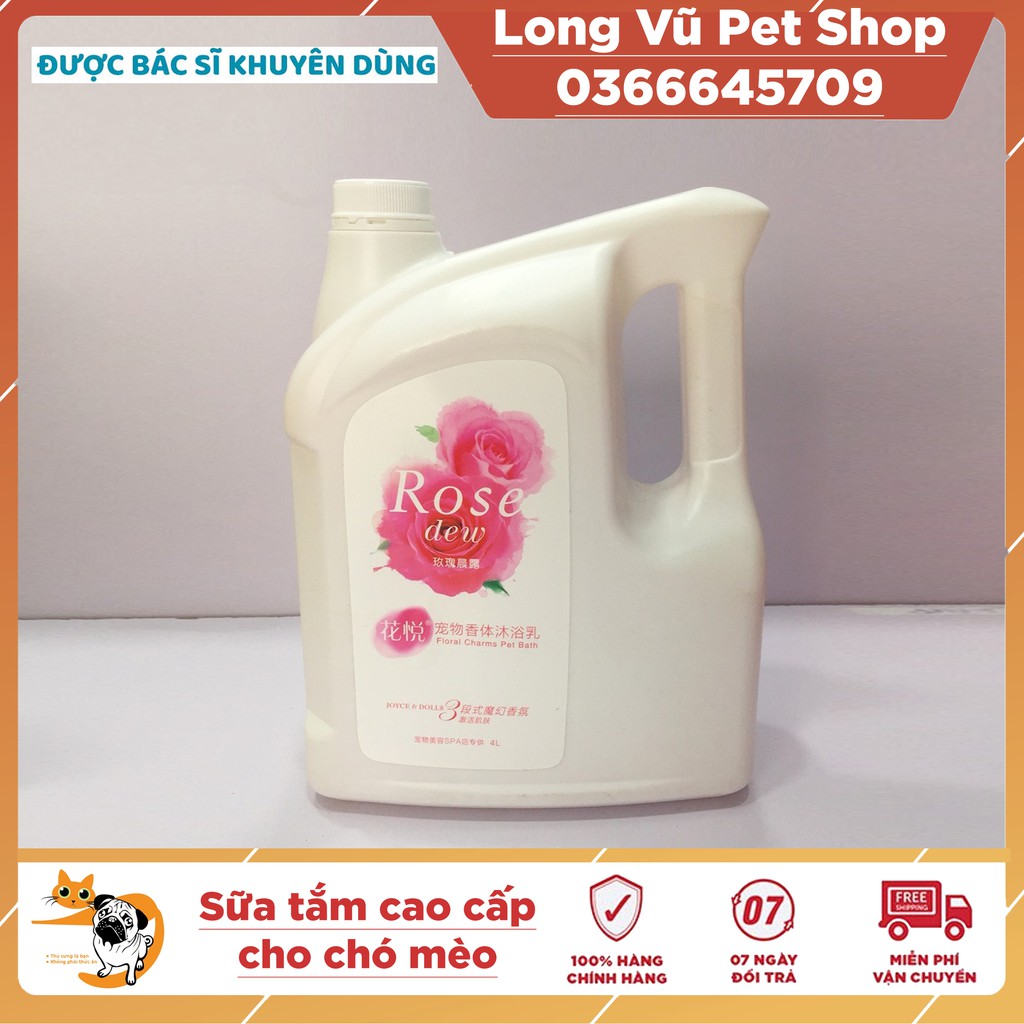 Sữa tắm cao cấp cho chó mèo Joyce &amp; Dolls can 4l mẫu cũ)