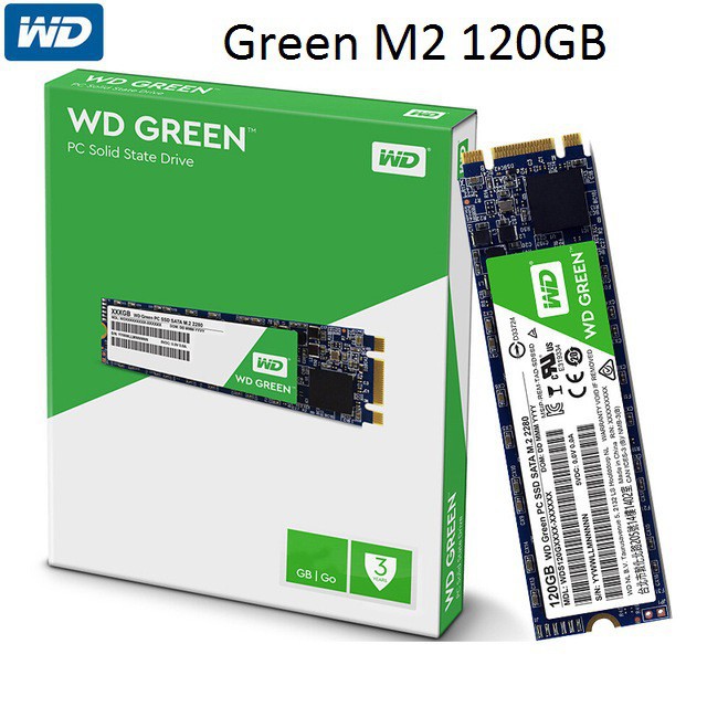 Ổ cứng SSD  M.2 SATA 2280 WD Green 120GB WDS480G2G0B-00EPW0