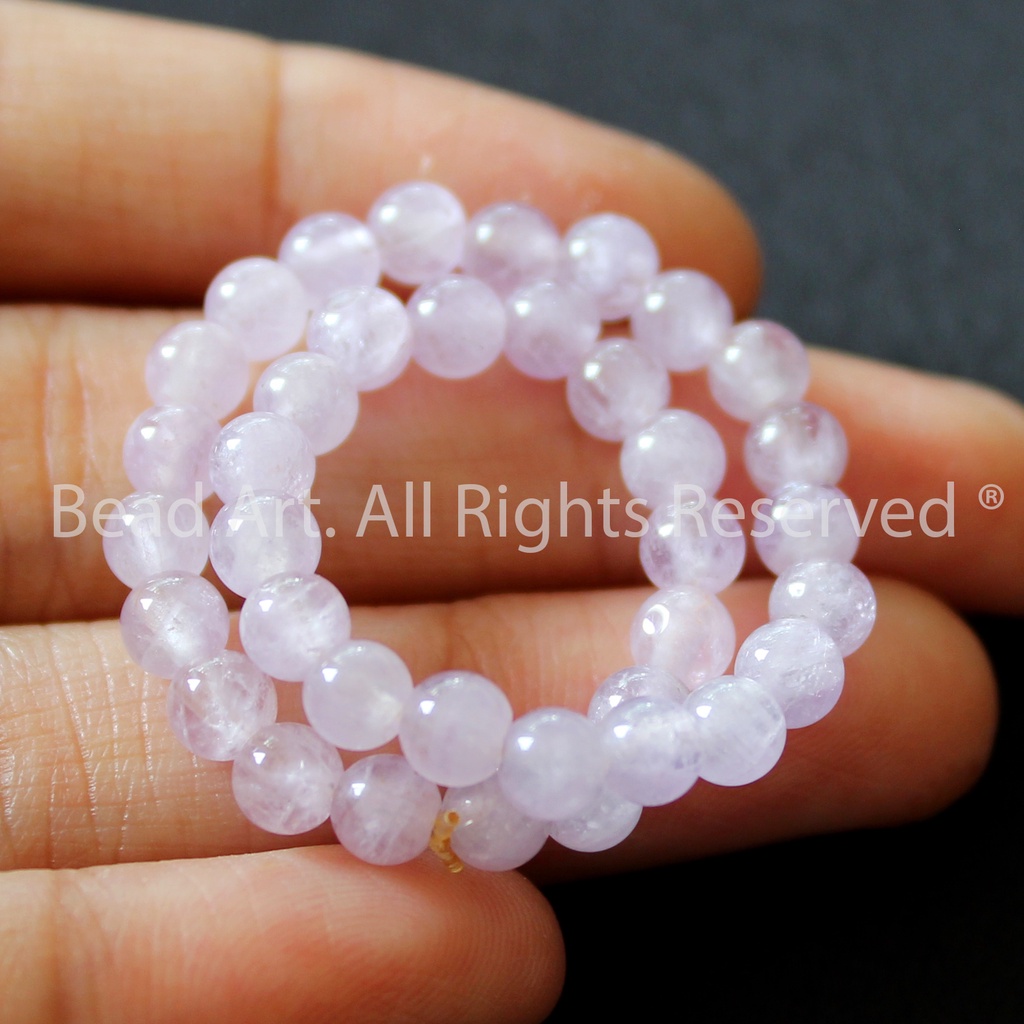 4MM Đá T.A Tím Nhạt, Phối Vòng Tay Phong Thuỷ, Chuỗi Hạt, Hợp Mệnh Thổ, Hỏa S50 - Bead Art