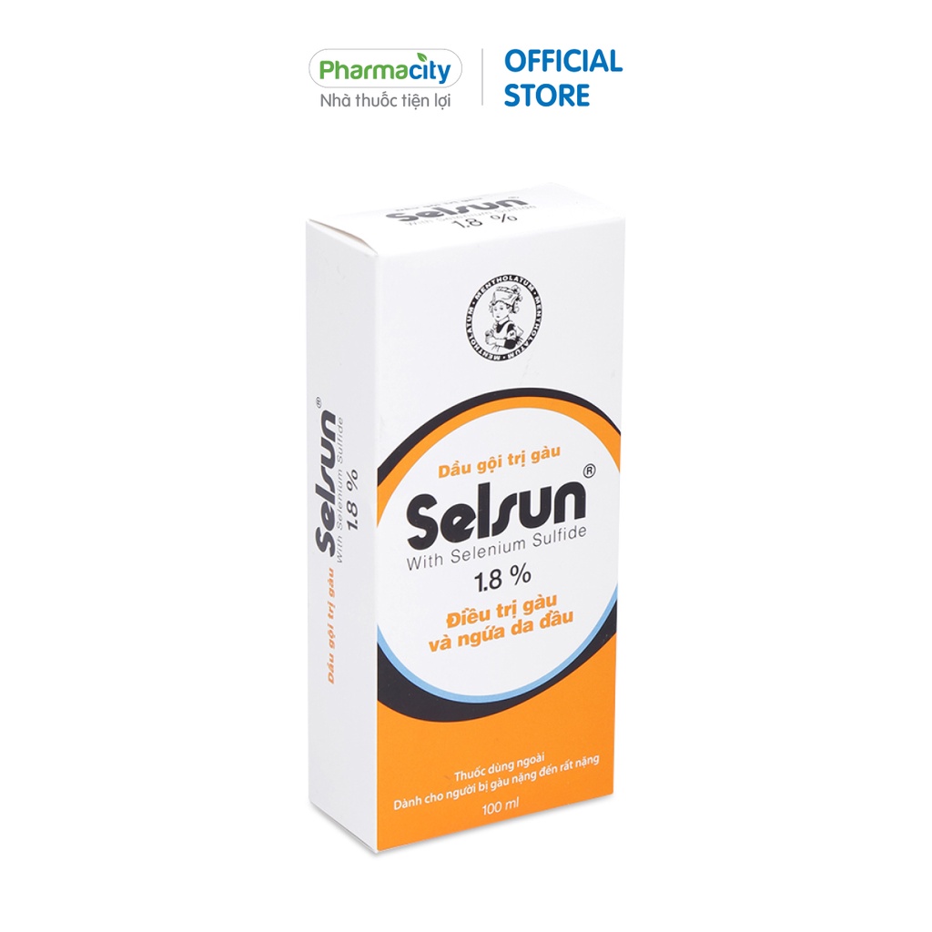 Dầu gội Selsun hỗ trợ da đầu gàu 1.8% 100ml