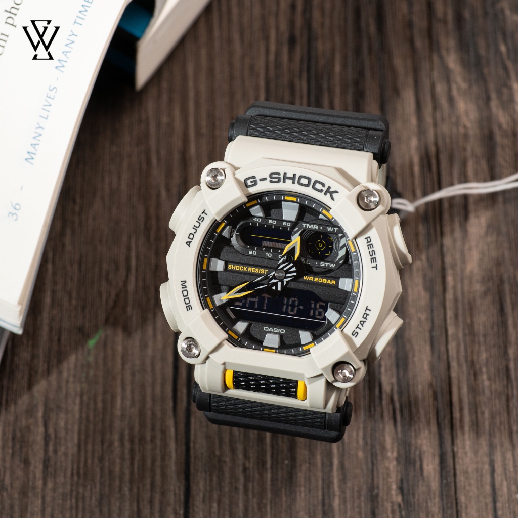 Đồng Hồ Điện Tử Nam Casio G-Shock WATCHSTORE GA-900HC-5ADR Thiết Kế Mặt Kính Khoáng Tròn 49.5mm, Vỏ Và Dây Nhựa Bền Bỉ
