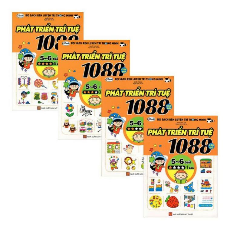 Sách - 1088 Câu Đố Phát Triển Trí Tuệ 5-6 Tuổi