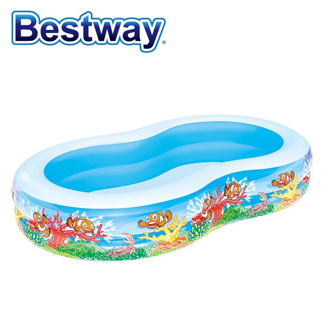 [Mã TOYMALL7 hoàn 20K xu đơn 50K] Bể bơi gia đình đại dương Bestway 54118 - Kèm bơm điện