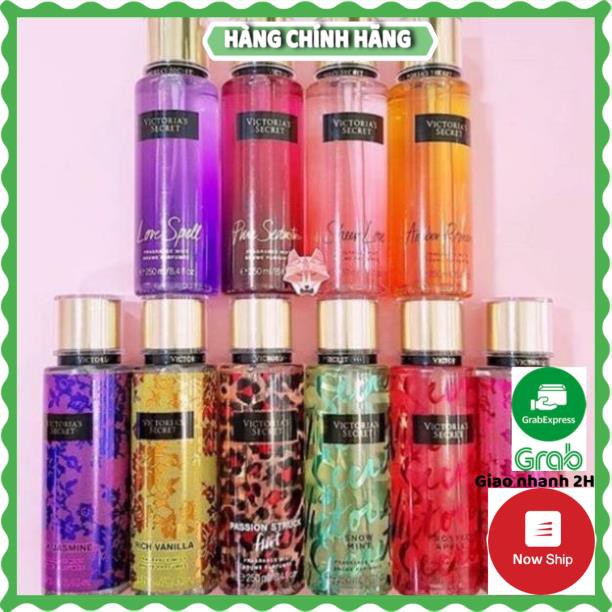 XỊT THƠM TOÀN THÂN VICTORIA’S SECRET FRAGRANCE MIST LOVE SPELL 250ML giao mùi ngẫu nhiên