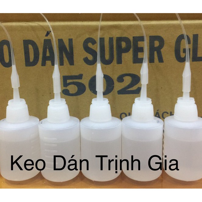 Keo dán 502 Siêu dính, chai tròn-giống hình-Full 30gr-Mua 12 Tặng 1