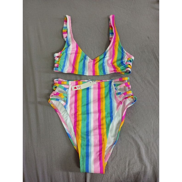 Set đồ bơi bikini cầu vồng, hàng xuất xịn
