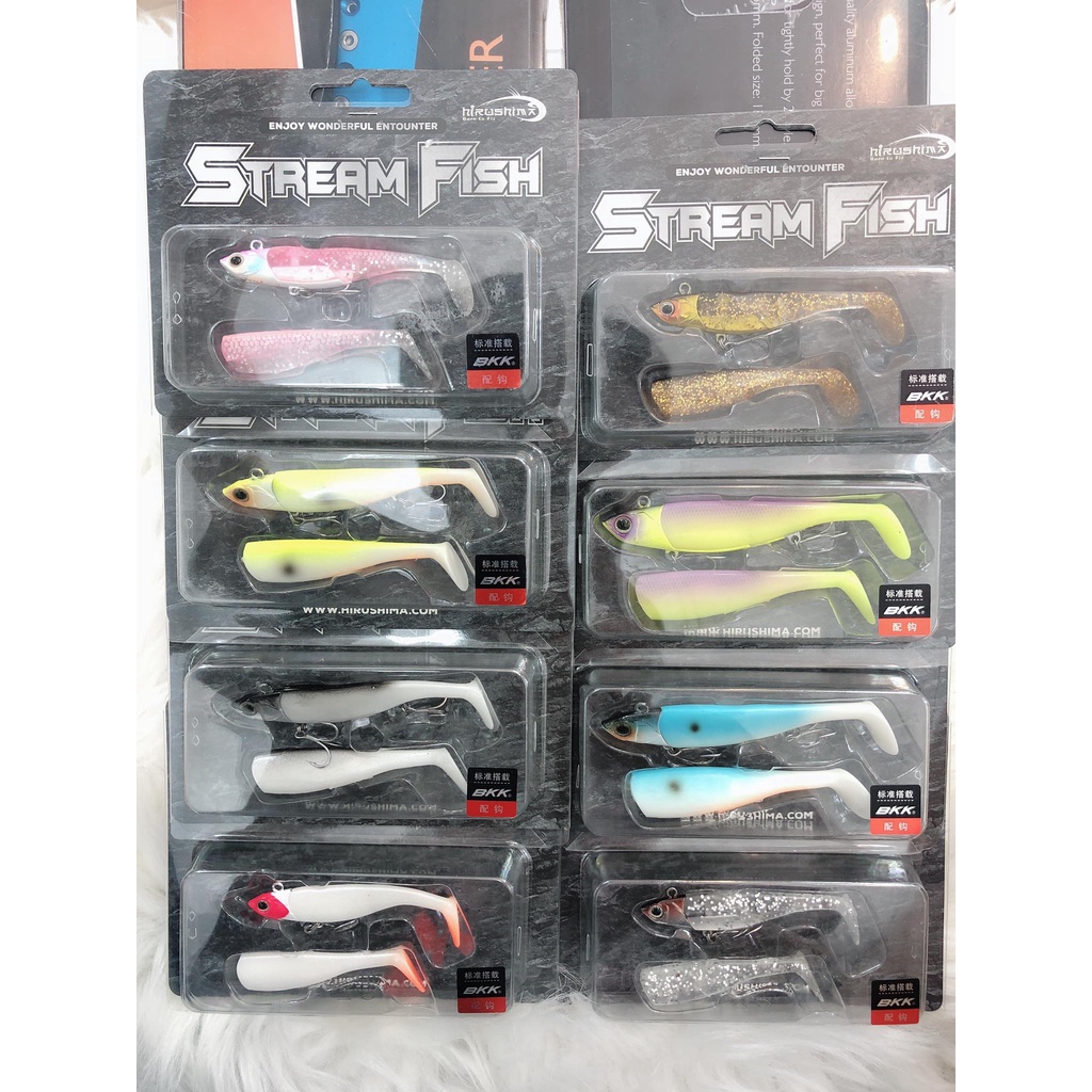 Mồi giả HIRUSHIMA Stream Fish BBK - SALE CÒN 60K