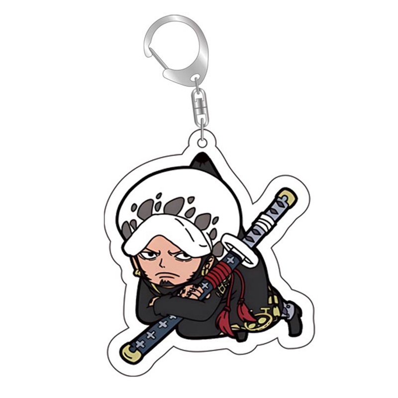 Móc Khóa In Hình Nhân Vật Luffy Zoro Sanji Phim Hoạt Hình One Piece