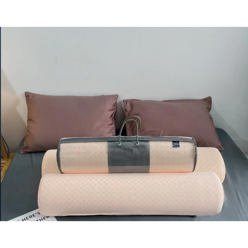 Gối Ôm Cao Su Liên Á, Giá rẻ, Siêu Êm 35x100x18cm