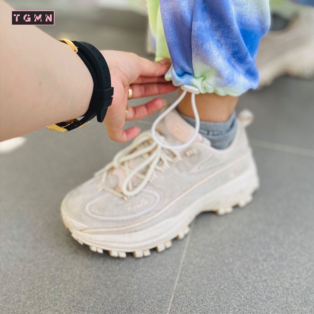 Quần Loang Dài Ống Rộng Có Dây Rút Màu Sắc của TGMN