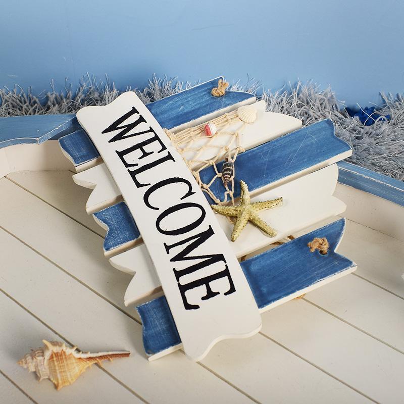 Bảng Hiệu Treo Tường Trang Trí Hình Hàng Rào Phong Cách Địa Trung Hải Độc Đáo