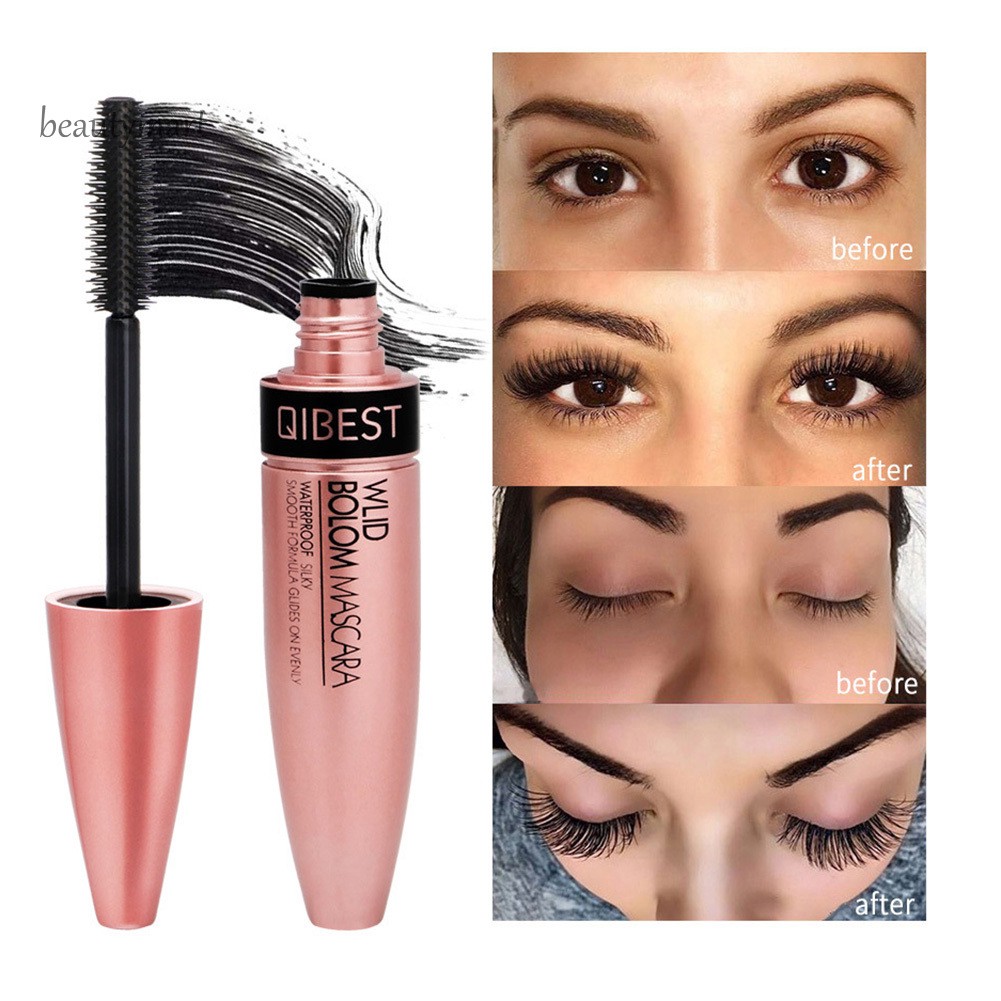 [Hàng mới về] Mascara uốn mi dày 4D QIBEST chống nước và mồ hôi