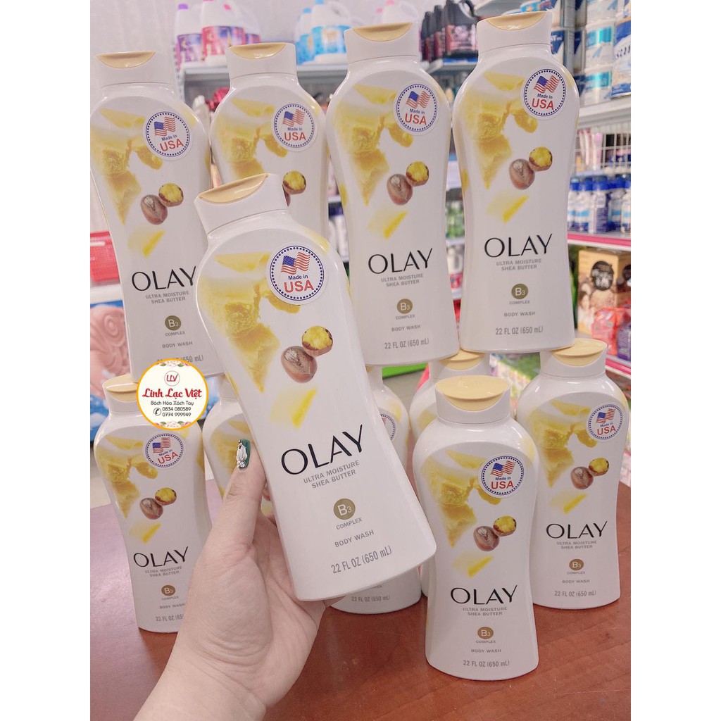 (Mẫu mới 2020) Sữa tắm Olay các loại 650ml