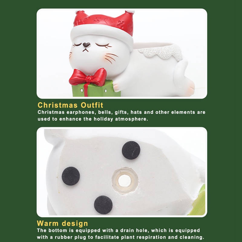 Chậu Hoa Để Bàn Bằng Resin Họa Tiết Động Vật Hoạt Hình Dễ Thương Trang Trí Nhà Cửa / Sân Vườn