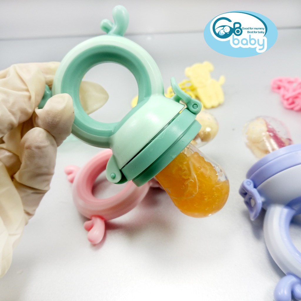 Túi nhai thức ăn chống hóc GB-Baby có tặng kèm núm nhai chính hãng