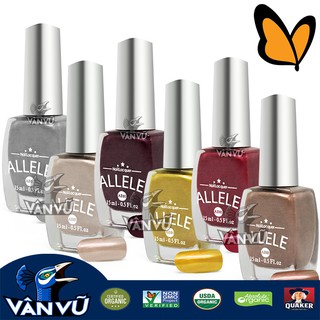 Các Gam Màu Bạc Quyến Rũ, Cánh Gián, Đỏ Kiếng, Da Trắng Vàng, Chì Xám Bạc, Tông Sơn Móng Tay Allele 15ml