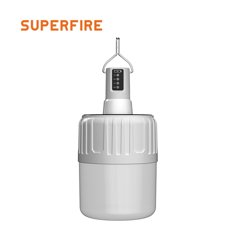 Superfire GT10 Đèn Năng Lượng Mặt Trời Lampu Pasar Malam Đèn LED Sạc Ngoài Trời Kem Lampu Đèn Lồng Ngoài Trời Đèn Khẩn Cấp Lampu Ngoài Trời