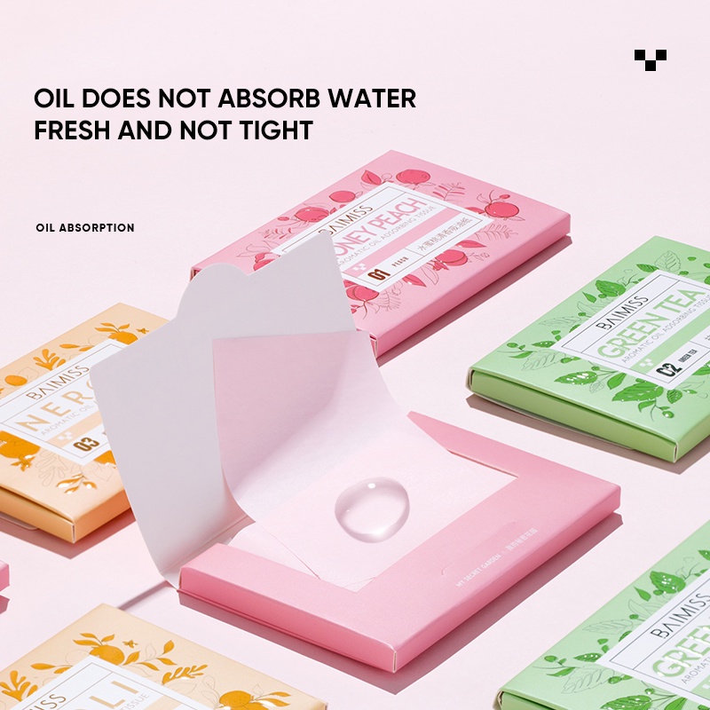 Set 100 tờ giấy thấm dầu BAIMISS hương trà xanh độc đáo | BigBuy360 - bigbuy360.vn