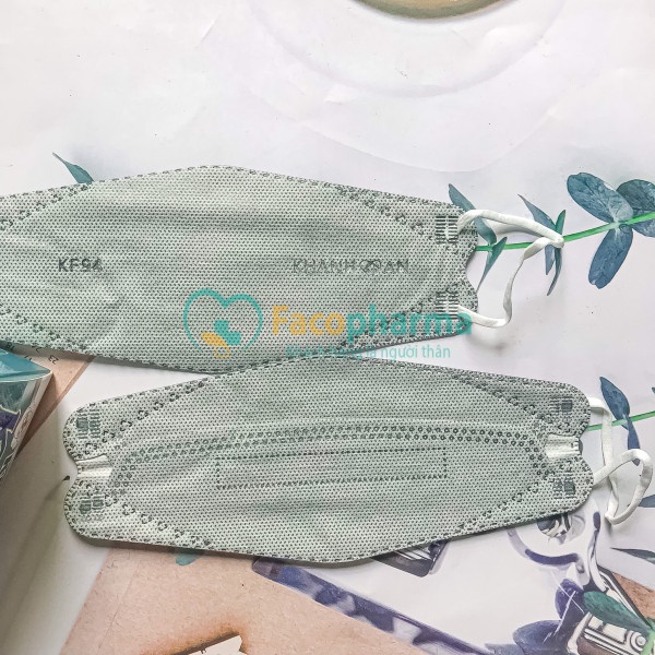 Thùng khẩu trang Khánh an KF94 Khánh An 300 cái 4 lớp kháng khuẩn chống nắng ngăn bụi min pm2.5 bảo vệ da mặt x10KAKF94O