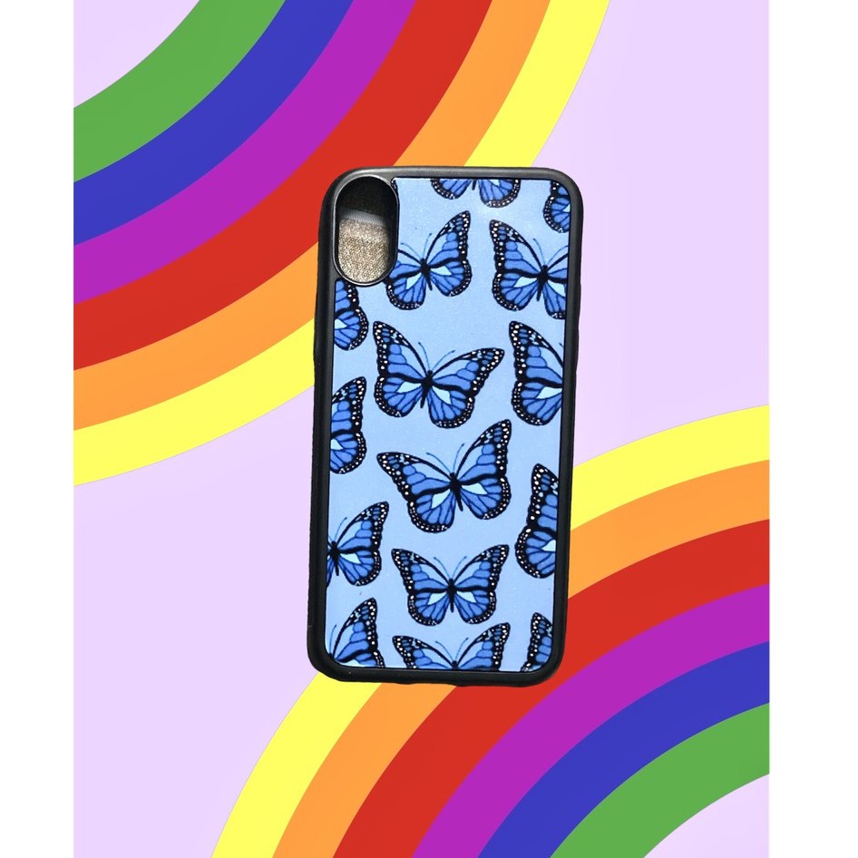 Ốp lưng cao cấp THINKCASE IPHONE Blue Butterfly (bướm xanh)