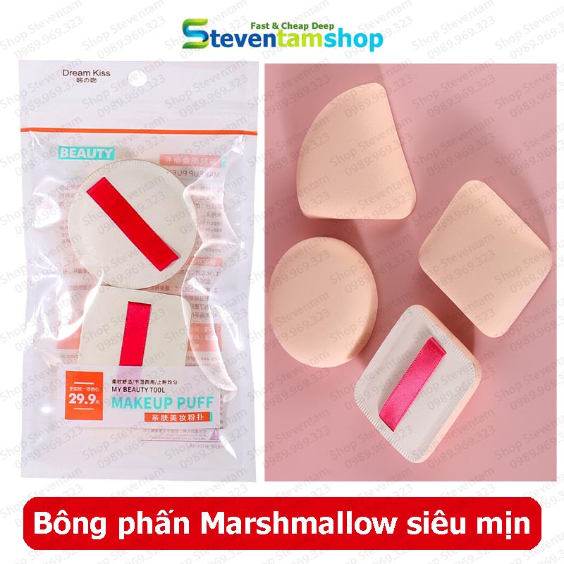 Bông phấn trang điểm Marshmallow cao cấp