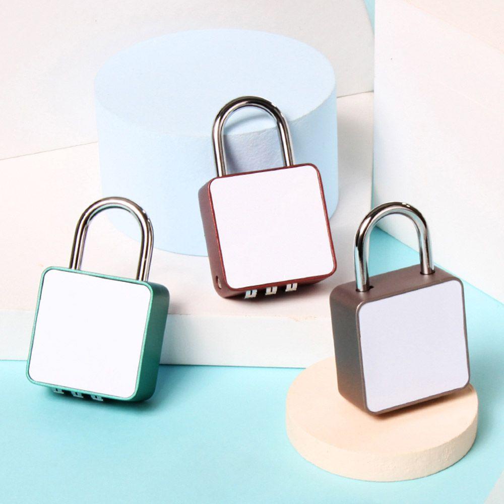 ZAIJIE24 Ổ Khóa Mật Khẩu 3 Chữ Số Mini Dễ Thương