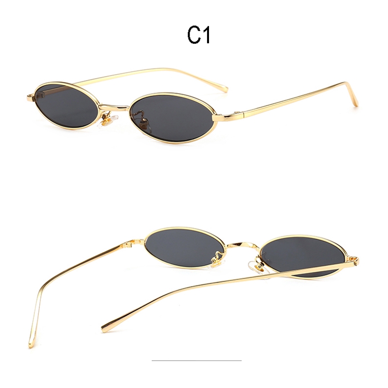 Đôi kính mát gọng hình Oval độc đáo thời trang cho nam nữ