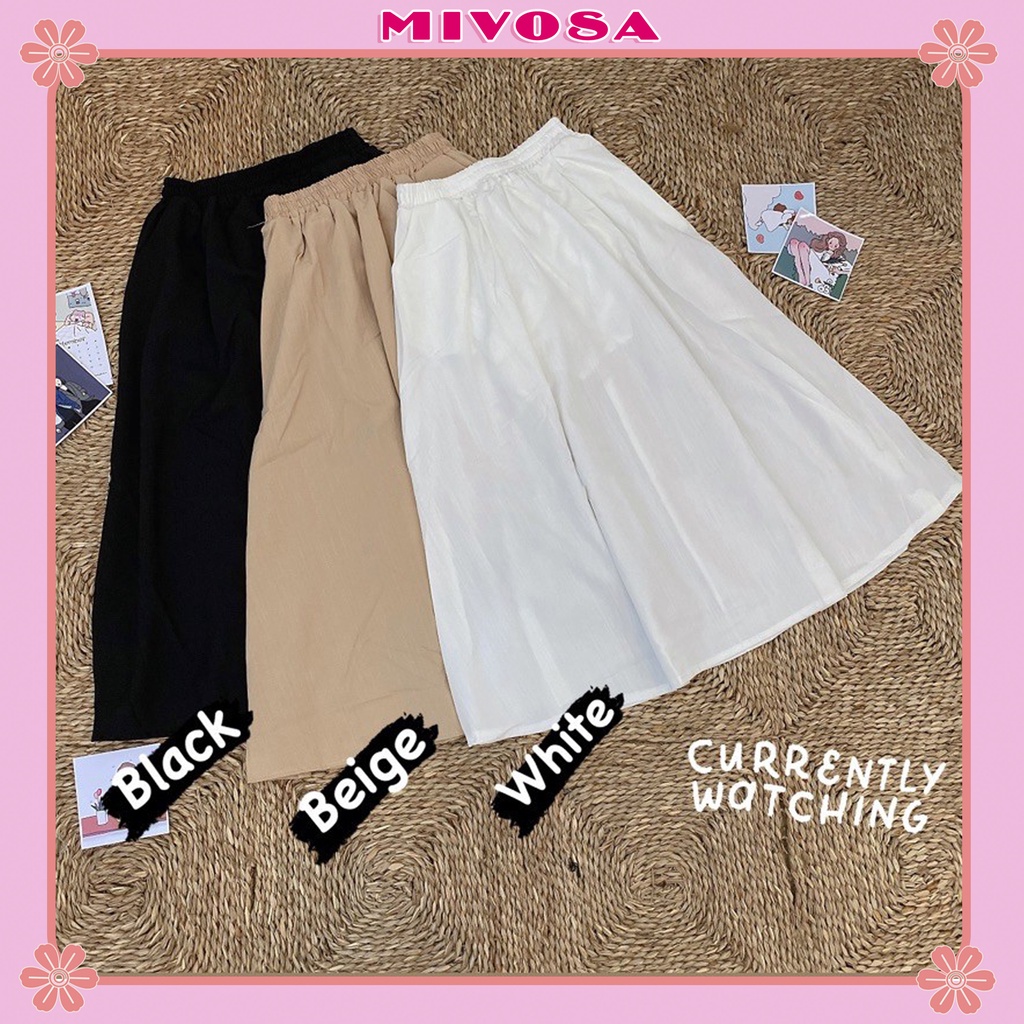 Chân váy đũi học sinh unisex chân váy xòe dáng dài ulzzang nữ MIVOSA CV014