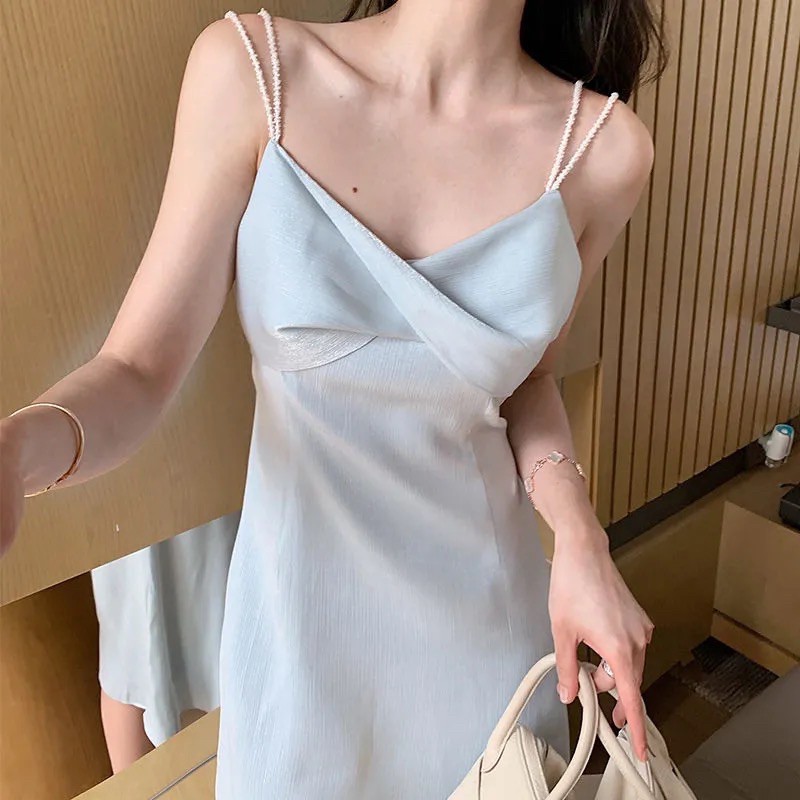 Váy hai dây dáng dài hai lớp hàng đẹp