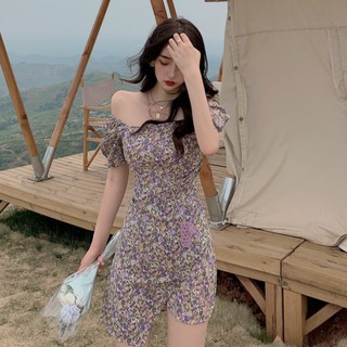Đầm Hoa Tay Ngắn Thời Trang Dành Cho Nữ