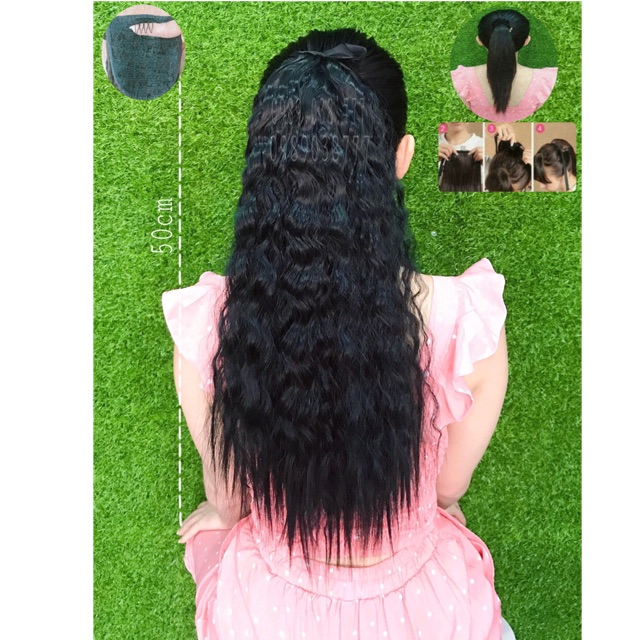Tóc giả cột xù mì