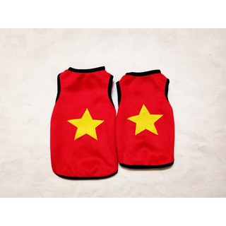 ÁO CỜ ĐỎ SAO VÀNG CHO CHÓ MÈO
