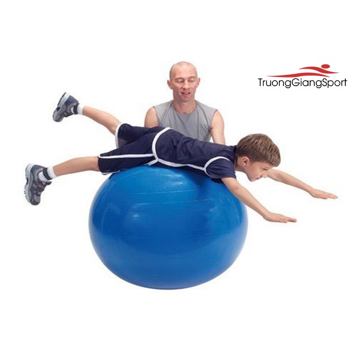 Bóng tập Yoga, Gym 45cm, 55cm, 65cm, 75cm Trơn, Gai Cao Cấp dày 2mm thăng bằng chống nổ (tặng kèm bơm) YO32