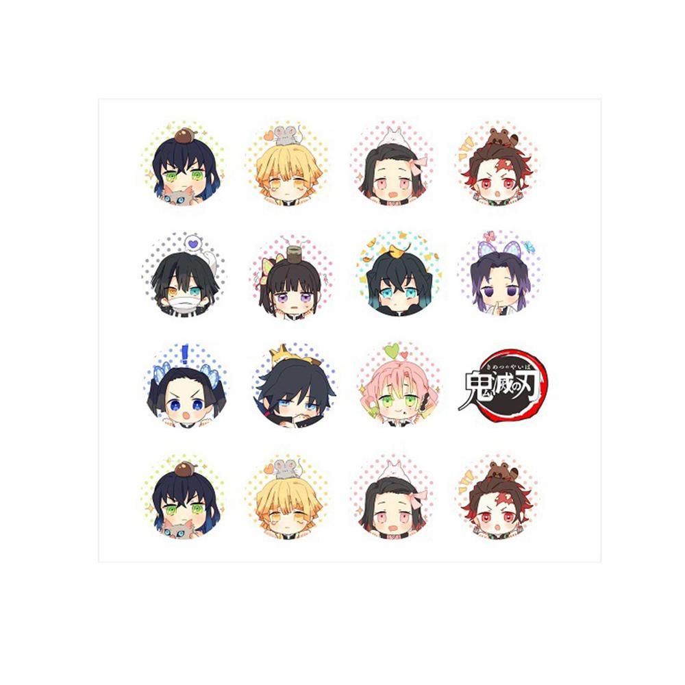Sticker Dán Trang Trí Laptop / Điện Thoại / Cốc / Máy Tính Bảng Họa Tiết Hoạt Hình Demon Slayer Wmes