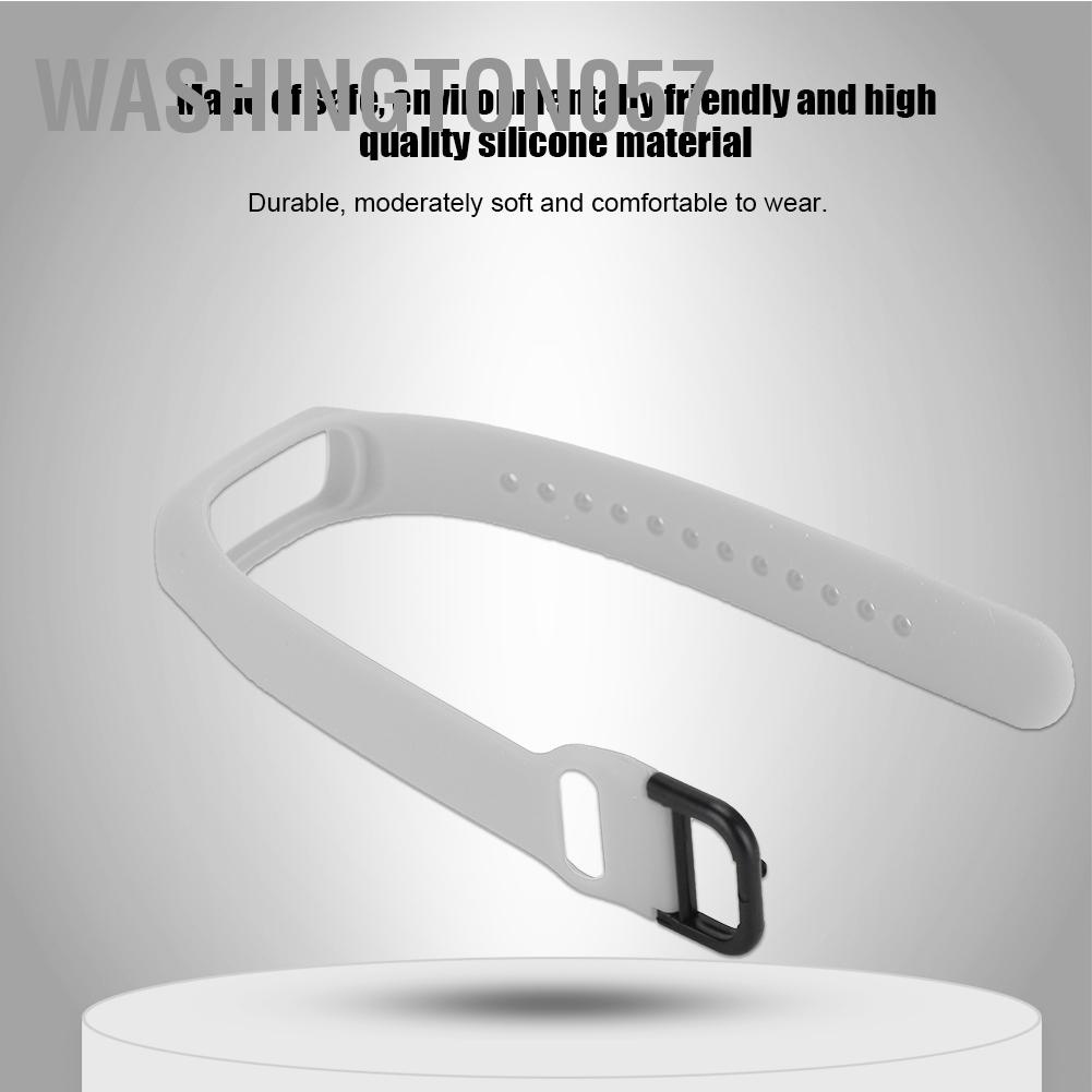 Washington057 One-piece Solid Color Silicone Watch Strap Suitable for Samsung galaxy fit-e / SM-R375