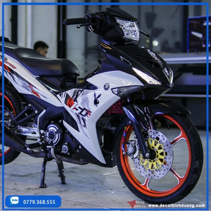 Tem ex 150 trắng đỏ đen