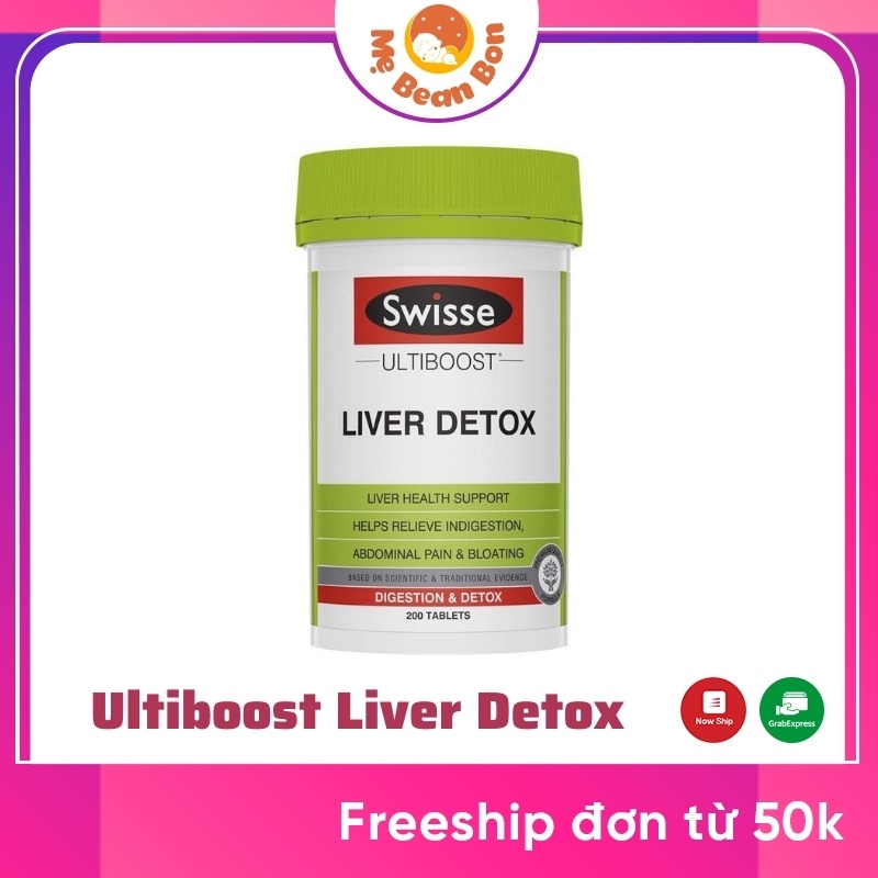 Viên Uống Hỗ Trợ Thải Độc Gan Swisse Liver Detox (200+120 viên) Úc cho người từ 18 tuổi trở lên thanh lọc gan hiệu quả