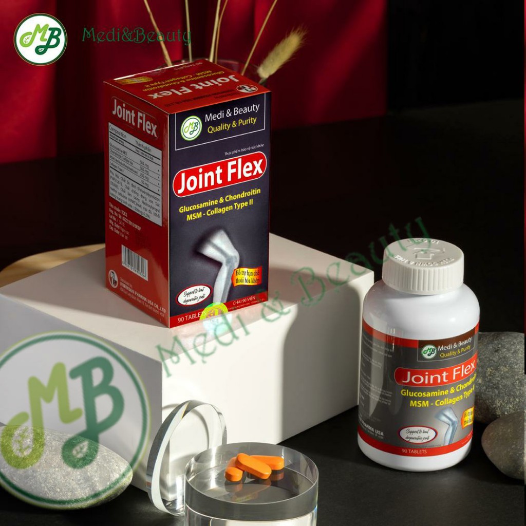 Viên uống Xương Khớp Giảm đau nhức, ngừa viêm khớp, chống thoái hóa  JOINT FLEX  chai 90 viên Medibeauty